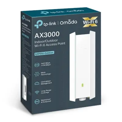 نقطة وصول WiFi 6 داخلية/خارجية TP-Link AX3000 EAP650