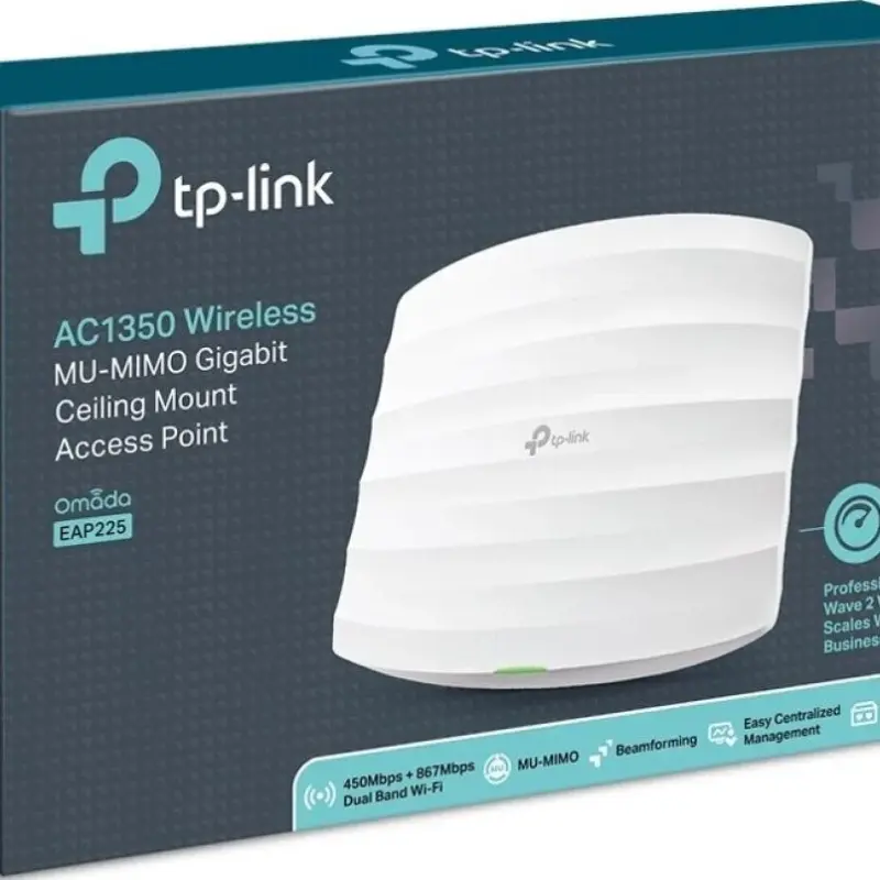 راوتر تي بي لينك EAP225 مزدوج النطاق ايه سي 1350 ميجابت لكل ثانية